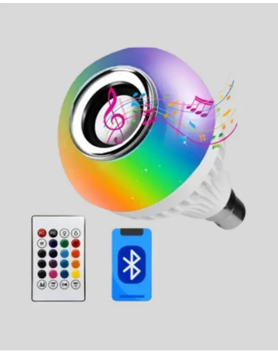Akıllı Led Ampul – E27 Uyumlu Ve Müzik Çalarlı Tasarım