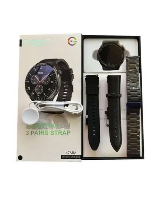 Akıllı Saat Yeni Nesil Üç Kordonlu Nabız Ölçer Çağrı Cevaplama