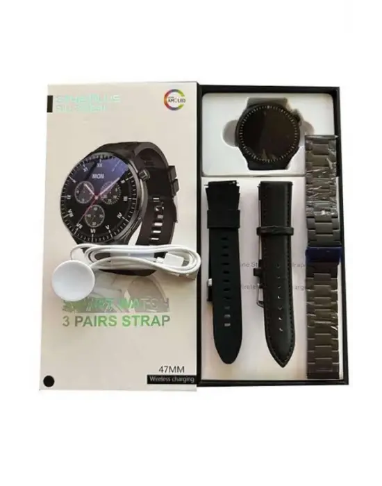 Akıllı Saat Yeni Nesil Üç Kordonlu Nabız Ölçer Çağrı Cevaplama