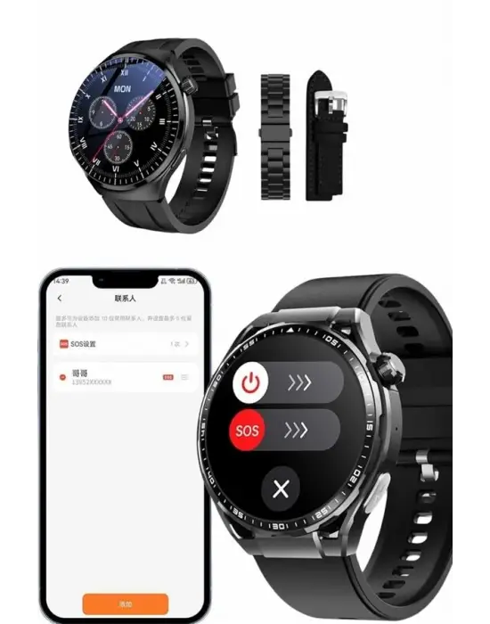 Akıllı Saat Yeni Nesil Üç Kordonlu Nabız Ölçer Çağrı Cevaplama