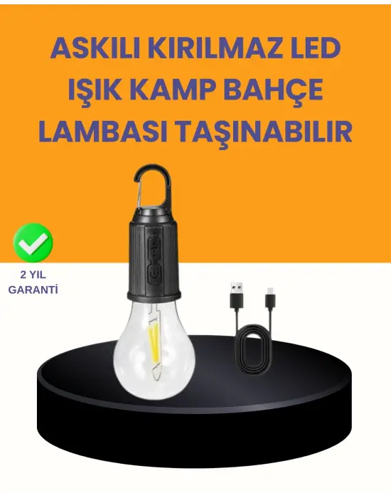 Akıllı Sensörlü Usb Şarjlı Kamp Lambası