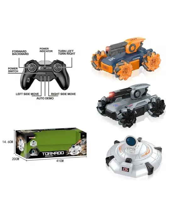 Omarı Kumandalı Ufo Avcısı ve Akrobatik Araba - Eğlenceli Oyuncak