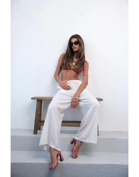 Omarı Hafif ve Şık Keten Pantolon