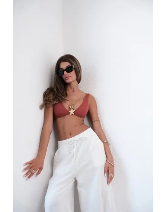 Omarı Hafif ve Şık Keten Pantolon