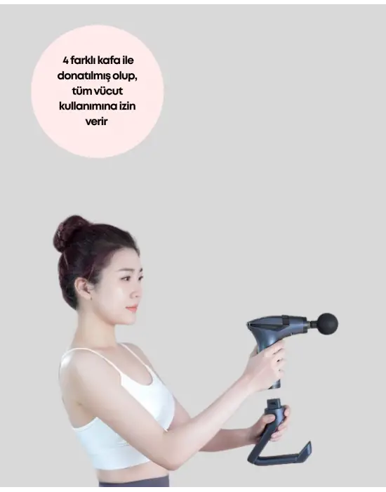 Aktüel 3in1 Taşınabilir Şarjlı Titreşimli Masaj Cihazı Çok Fonksiyonlu