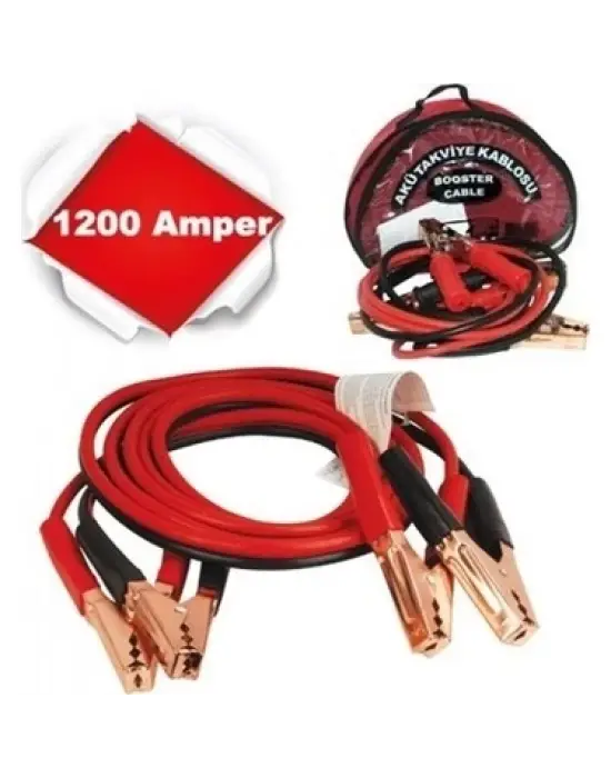 Omarı Güçlü Akü Takviye Kablosu Amper
