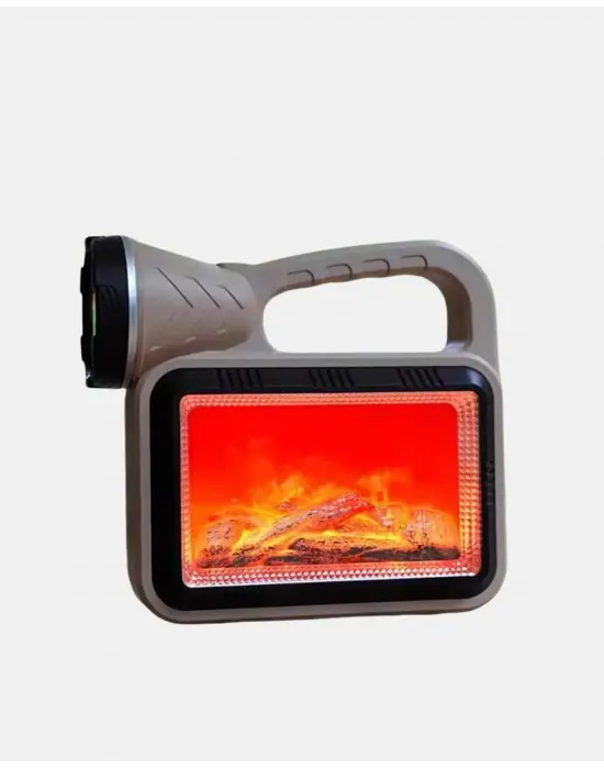 Alev Efektli Solar Lamba Cob Işıklı Taşınabilir Bahçe Kamp Aydınlatma