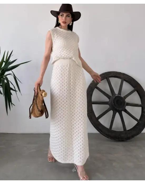 Zarif Bluz & Etek Triko