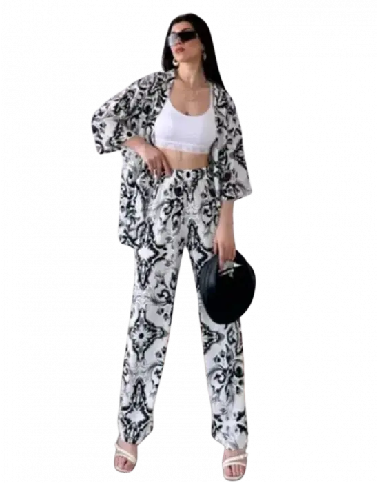 Alt Üst Takım Kimono- Desenli