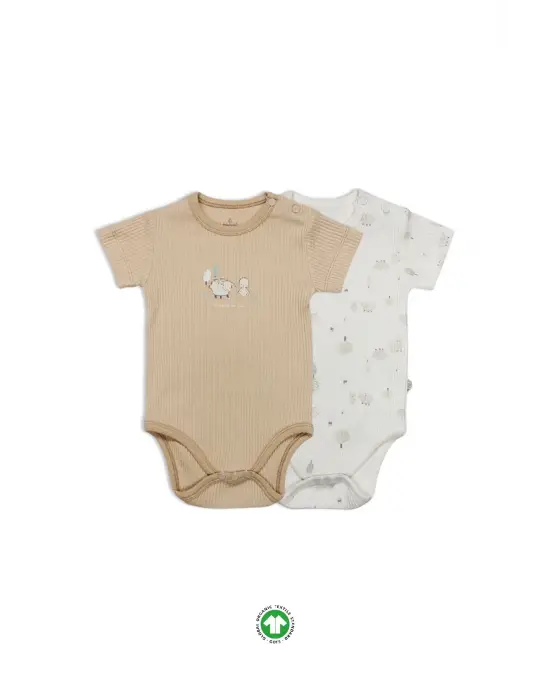Always Dream Yarım Kol 2li Body 17114 Ekru Bej