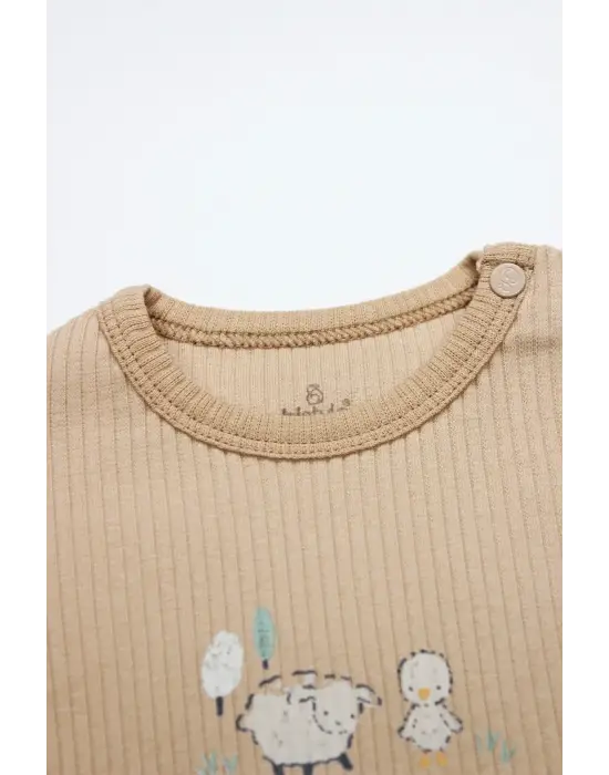 Always Dream Yarım Kol 2li Body 17114 Ekru Bej