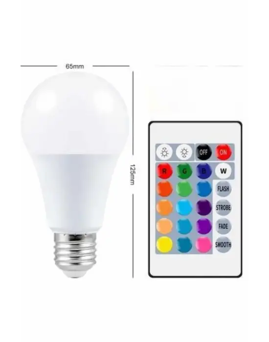 Ambiyans Aydınlatma Rgb Led Lamba Kumandalı Renk Değiştirebilen