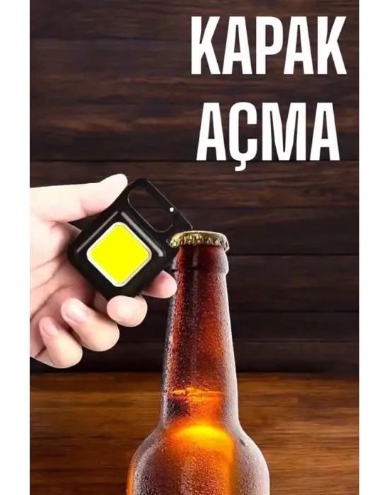 Anahtarlık Çok Amaçlı Mıknatıslı Taşınabilir Işık Led Şarjlı