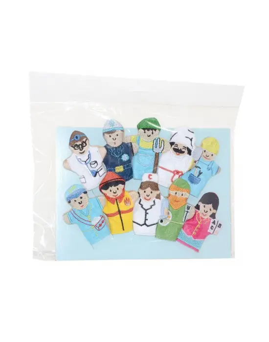 Omarı Eğlenceli Meslekler Parmak Kuklaları Seti