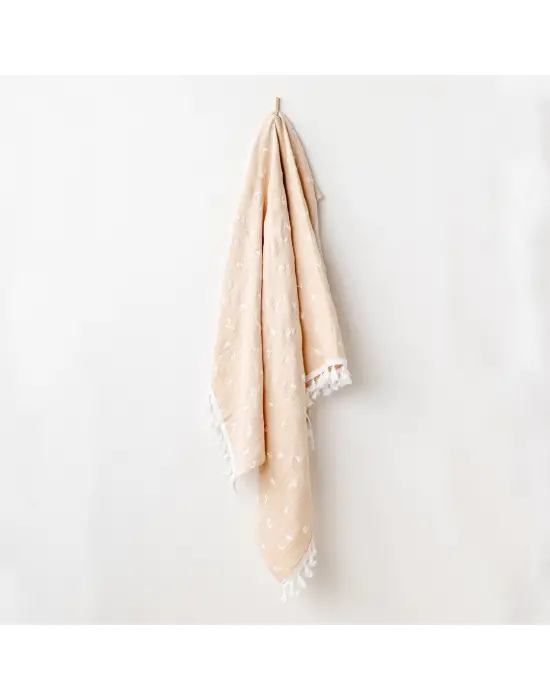 Omarı Ultra Hafif ve Nefes Alabilen Bebek Battaniyesi - Beige