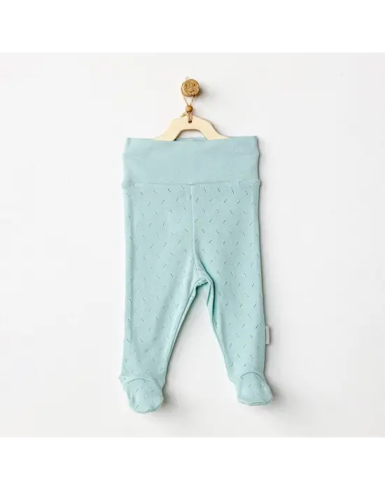 Omarı Yumuşak Dokulu Bebek Patikli Pantolon Yeşil