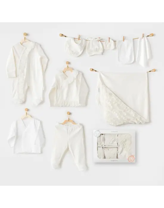 Omarı Yumuşak Ekru Hastane Çıkış Seti