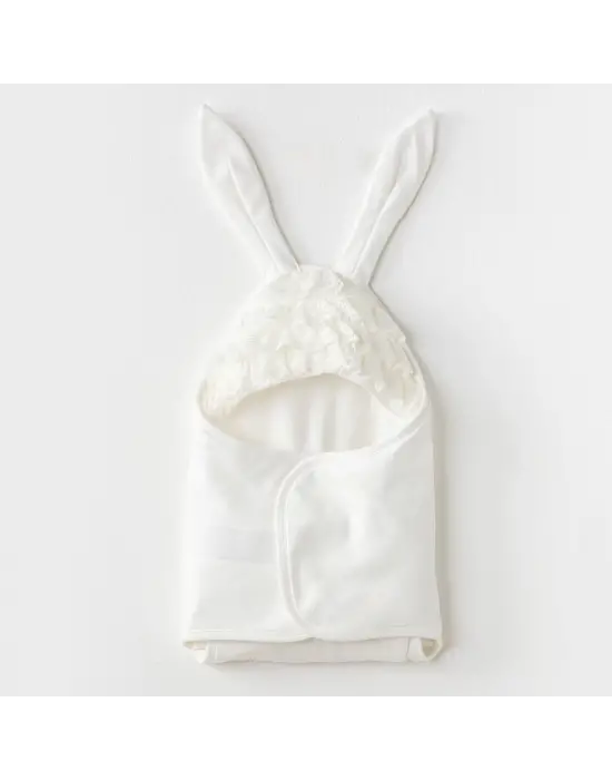 Omarı Şık Kız Bebek Kundak Ekru