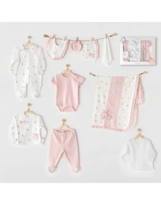 Omarı 10 Parça Sevimli Bebek Hastane Çıkış Seti