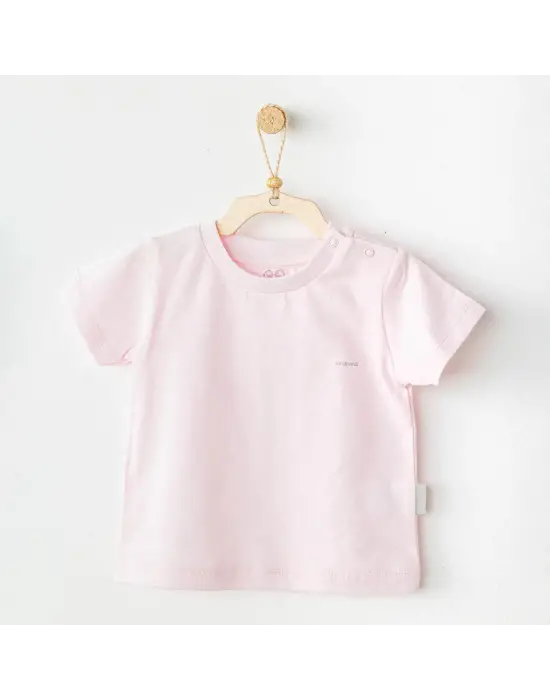 Andywawa Ac25971 Casual Bebek Tişört Pink