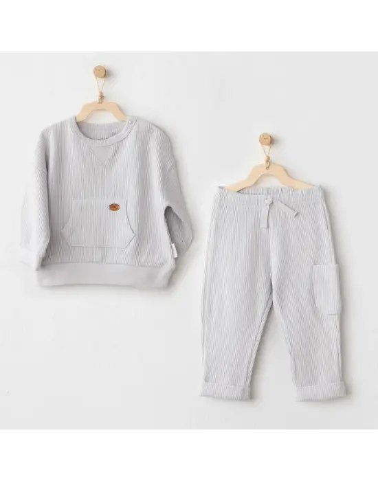 Andywawa AC26014 Mummy S Snuggle Saurus 2li Takım Grey