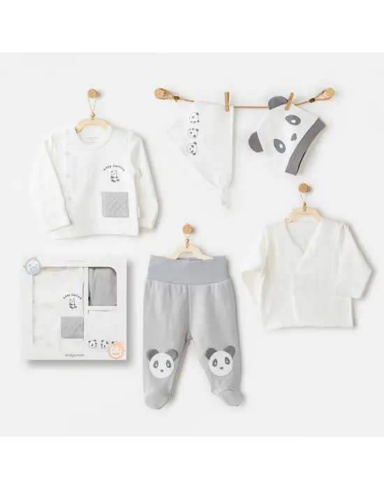 Andywawa AC26020 Keep Smiling 5li Hastane Çıkışı Grey