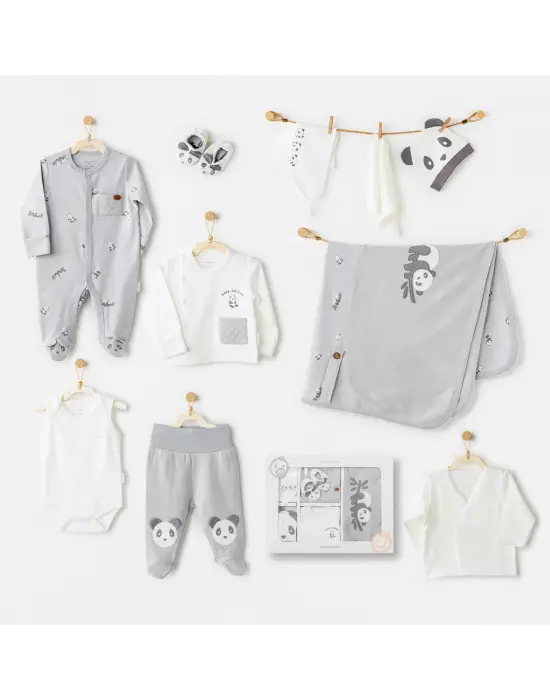 Omarı 10lu Gri Hastane Çıkışı Maskesi