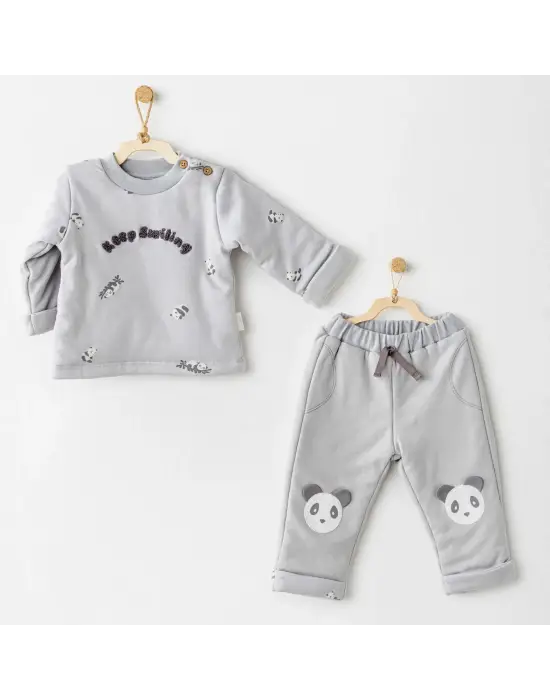 Andywawa AC26028 Fiber Keep Smiling 2li Takım Grey