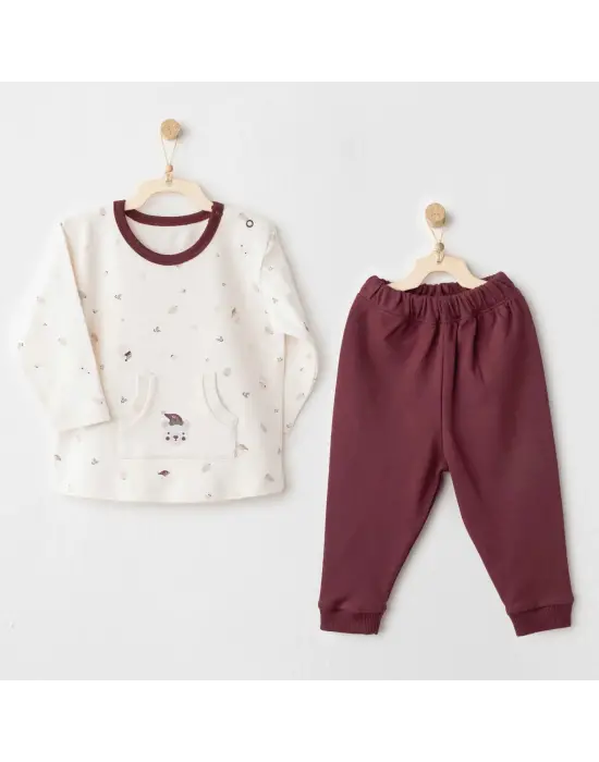 Andywawa AC26184 My 1 St Wardrobe 2li Takım Burgundy