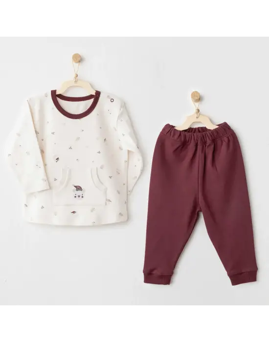 Andywawa Ac26184 My 1 St Wardrobe 2li Takım Burgundy