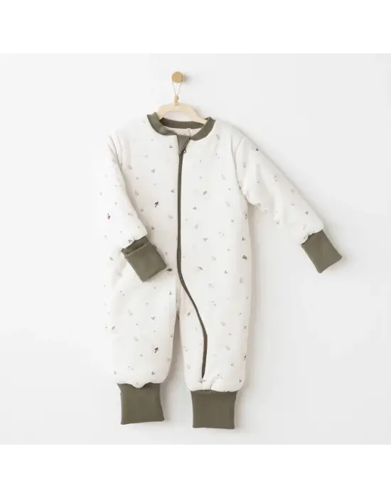 Omarı Yumuşak ve Sıcak Ekru Uyku Tulumu 2,5 TOG