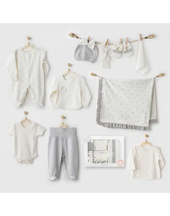 Omarı Baby Bow Bliss 10lu Ekru Hastane Çıkışı Seti
