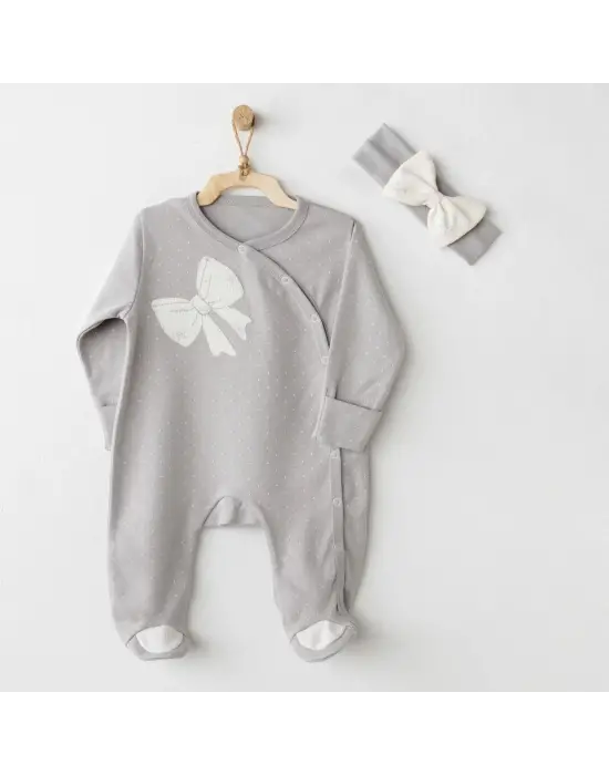 Andywawa AC26254 Baby Bow Bliss Tulum Takım Grey