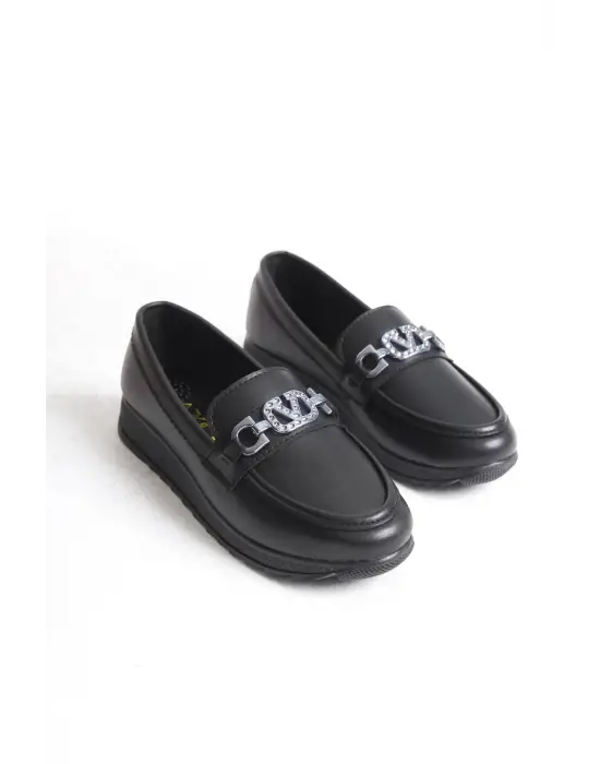 Siyah Rahat Tabanlı Ayakkabı Kadın Giyim