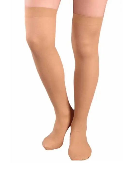 Omarı Esnek Bel Bantlı Bronz 70 Denye Çorap