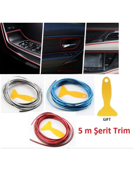 Araba Dekorasyon 5 Metre Şerit Trim