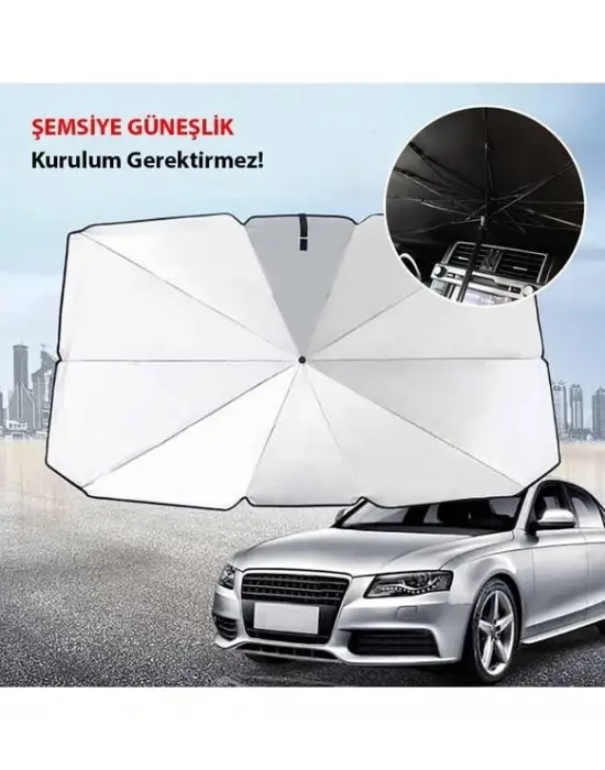 Araba Güneş Gölge Koruyucu Şemsiye Oto Ön Cam Güneşlik(145cm*79cm)