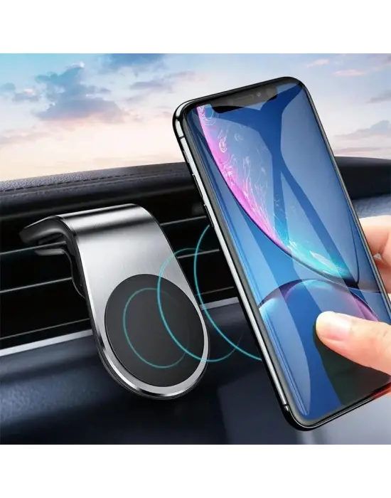 Araba Klimasına Takılan Mandallı Mıknatıslı Telefon Tutucu