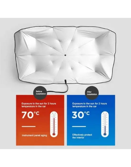 Araba Ön Cam Güneşlik Şemsiye