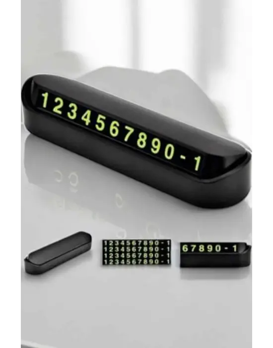 Araba Park Numaratörü Araç İçi Numaralık Değiştirilebilir Çevirmeli Mini