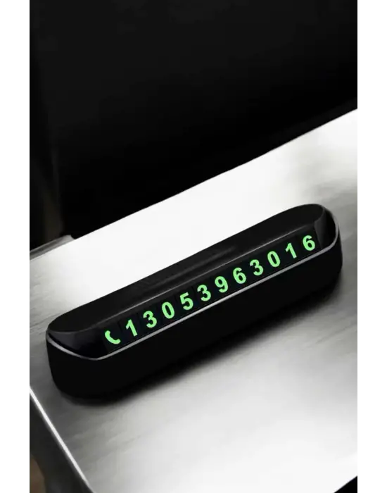 Araba Park Numaratörü Araç İçi Numaralık Değiştirilebilir Çevirmeli Mini