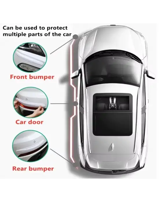 Araba Tampon Koruyucu Karbon Desenli Siyah