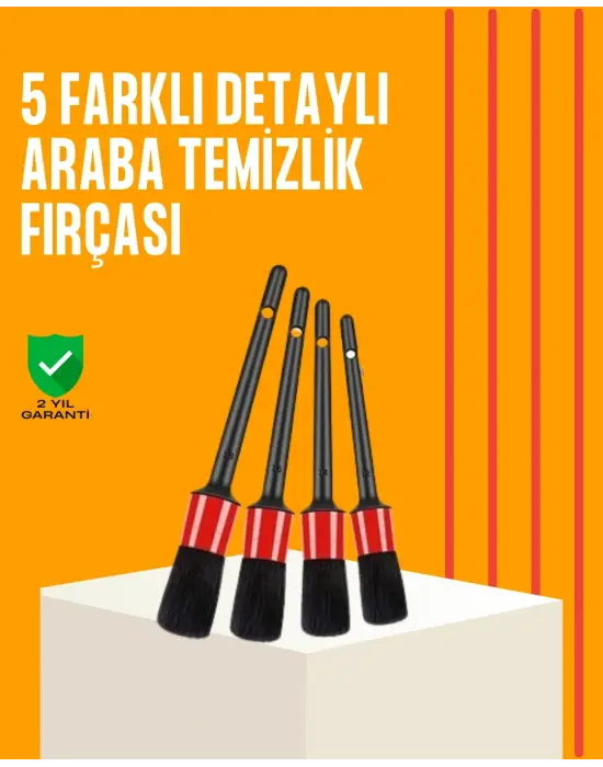 Araba Temizliği İçin 5 Parça Fırça Takımı