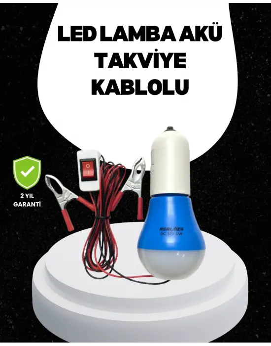 Araç Akü Bağlantılı 12v Led Ampul Pratik Işık Çözümü