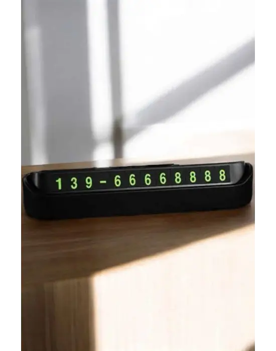 Araç İçi Numaratör Numaralık Torpido Üstü Açılır Kapanır Telefon Numarası Bırakma