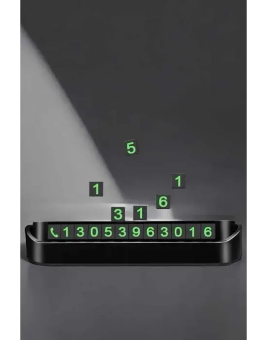 Araç İçi Numaratör Numaralık Torpido Üstü Açılır Kapanır Telefon Numarası Bırakma
