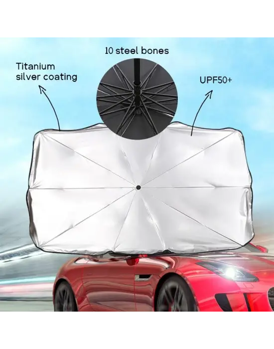 Araç İçi Ön Cam Şemsiye Güneşlik