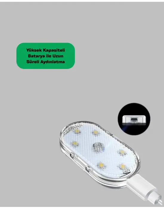 Araç İçi Ve Ev Kullanımı İçin 7 Renkli Dekoratif Led Lamba