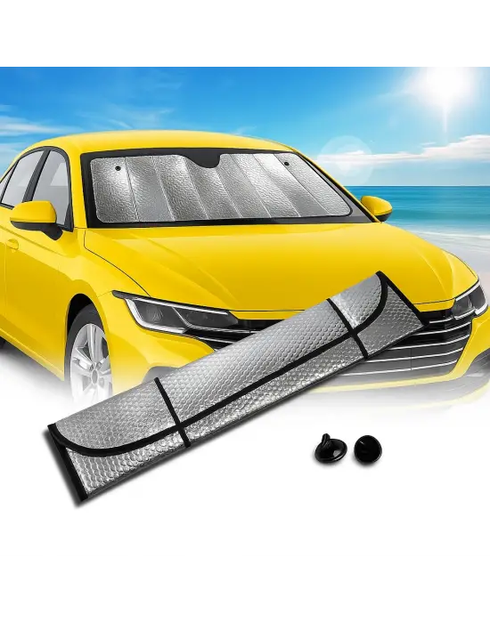 Araç Ön Cam Güneş Koruma Isı Önleyici Katlanabilir Model Fiat Egea Honda Civic Ford Focus Dacia Duster