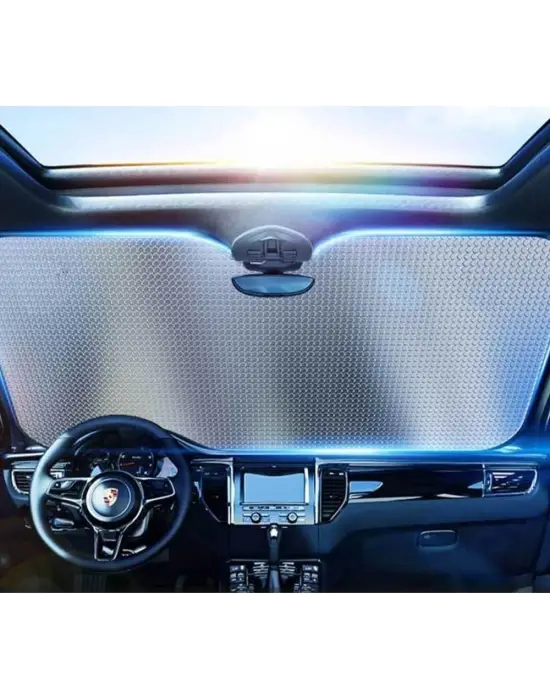 Araç Ön Cam Güneşlik Uv Ve Isı Koruma Katlanabilir Toyota Corolla Skoda Superb Dacia Duster Ford Focus